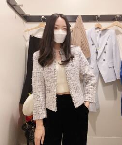 折 加拿大代购 Club monaco24年1月Collarless 小香风外套2色