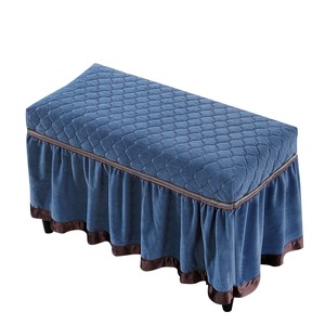 欧式长方形换鞋凳罩通用凳子套长沙发长凳床尾凳套罩方凳子保护套