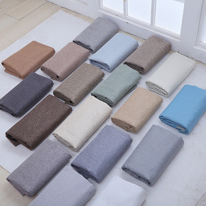 加厚亚麻面料纯色沙发布料棉麻帆布细麻软硬包抱枕桌布工程背景布