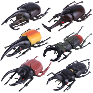 大号仿真甲虫模型独角虫锹形虫长戟大兜虫昆虫儿童认知早教具玩具