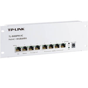 TP-LINK双WAN口弱电箱路由器模块TL-R488GPM-AC千兆家用别墅8口百兆poe供电路由器tplink无线ac+ap管理一体化
