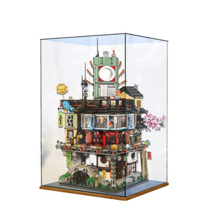 乐高70620忍者都市之城亚克力展示盒透明LEGO积木防尘罩包邮