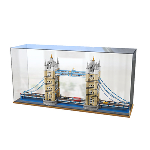 乐高10214伦敦桥展示盒透明亚克力玻璃防尘盒积木收纳展示罩包邮