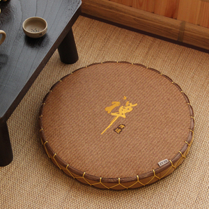 席面日式蒲团禅修垫加厚打坐拜佛冥想垫子家用茶道圆形榻榻米坐垫