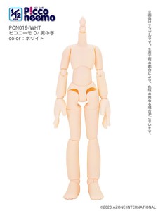 预定 Azone可动人偶 Pure Neemo D妖精体男性素体Picco Neemo白色