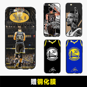 适用NBA篮球苹果6/6s手机壳库里iPhone6plus硅胶定制磨砂ip6六P套