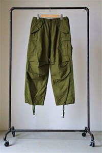 日本代购包邮包税YAECA男装棉线精织简洁宽阔型微锥休闲裤