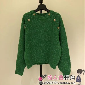 韩国直邮代购 VOV 针织衫毛衣，绿色均码，无吊牌，没洗没穿