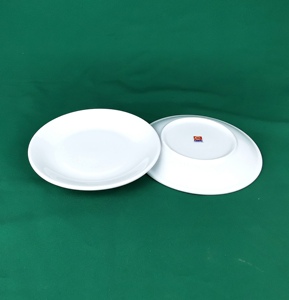重庆兆峰陶瓷圆形6.5英寸窝盘纯白瓷无铅无铬健康陶瓷实发2个