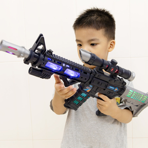 新款升级加长M416电动枪玩具发光振动冲锋枪音乐手枪儿童男孩礼物