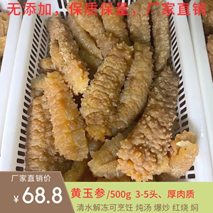 黄玉参 干货饭店家用辽参冷冻水发个大肉鲜 海刺参螺纹海参野生参