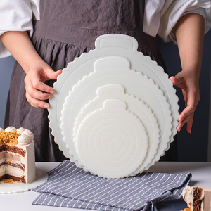 生日蛋糕托盘重复使用垫片蛋糕底托塑料4四6寸8八10家用圆形烘焙