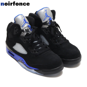 Air Jordan 5 AJ5 黑蓝赛车蓝麂皮男子高帮复古篮球鞋 CT4838-004