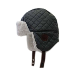 外贸原单正品冬季儿童男童加厚加绒羊羔绒护耳帽保暖雷锋帽子