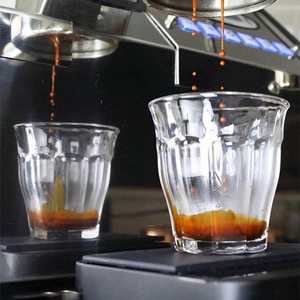 duralex多莱斯ins透明玻璃杯耐热拿铁拉花冰美式澳白杯浓缩咖啡杯