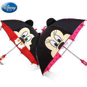 迪士尼儿童雨伞男女童LOGO定制幼儿园宝宝小孩米奇印字定做遮阳伞