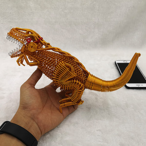 【霸王龙】铝丝铝线工艺编制品儿童玩具收藏纪念品恐龙模型摆件