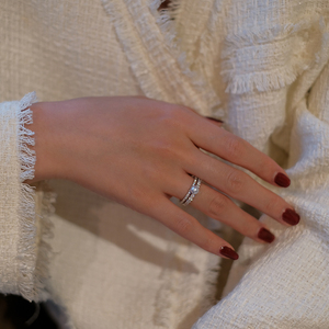 《天鹅舞》轻奢线·天然极光珍珠气质设计高级感百搭纯银戒指环女