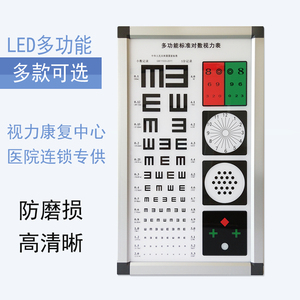 视力表灯箱led超薄多功能国际标准对数5米2.5米视力测试表灯光箱