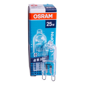 OSRAM欧司朗G9灯珠柏林台灯G9金字进口卤素灯珠220V25W33W40W护眼