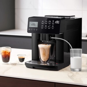 卡伦特全自动咖啡机小型家用研磨豆一体美式意式拿铁打奶泡办公X7