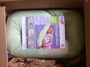 美国代购Leachco Snoogle Mini孕妇多功能护腰侧睡枕 哺乳枕头