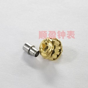 手表把头 表冠 适用于梅花787把头 6.4MM  内螺丝锁把 整套