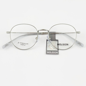 陌森近视眼镜框肖战同款β钛镜腿男女超轻椭圆形光学眼镜架MJ7238