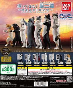 现货万代日本正版 中二病猫咪们 语录 厨二猫迷 中二猫02手办扭蛋