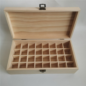 精油收纳盒实木制盒子32格15ml多特瑞护肤品油瓶分装整理木盒新品