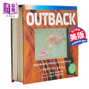 光与影视觉书系列 会动的3D图片书 陆地 Outback A Photicular Book 立体绘本 儿童STEAM与百科动物科普绘本 精装 英文原版 7