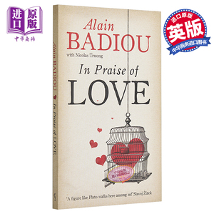 预售 爱的多重奏 英文原版 In Praise Of Love 阿兰·巴迪欧 Alain Badiou 豆瓣高分 法国当代哲学家 以爱为题【中商原版】