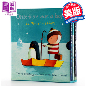 Oliver Jeffers摘星星的孩子系列 智慧小孩3本套装 英文原版 Once There Was a Boy3册盒装 How to Catch a Star Lost and Fo