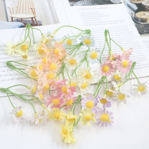 田园风清新雏菊花朵 向日葵菊花假花绢花diy手作森系花环材料配件