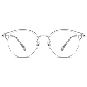 海伦凯勒H83014周传雄同款猫耳半框眼镜男眼睛眉框女近视可配度数