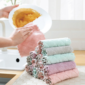 洗碗抹布家务清洁厨房用品毛巾去油家用吸水懒人不掉毛不沾油布巾