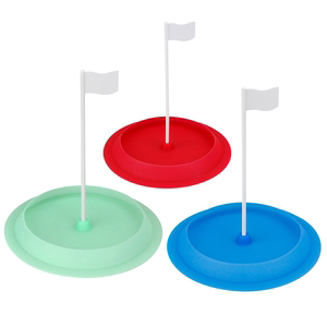 高尔夫推杆洞盘 软橡胶洞杯室内外使用摔不烂GOLF果岭旗帜洞杯