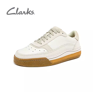 Clarks其乐男鞋2023春夏新款时尚百搭小白鞋休闲板鞋厚底松糕单鞋