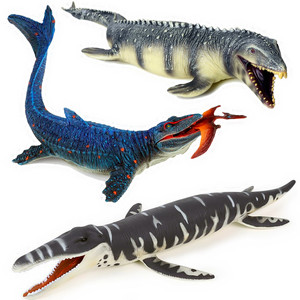 仿真恐龙玩具塑胶大号沧龙滑齿龙鳄鱼海洋动物海王龙模型手办摆件