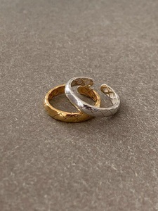 现货自制韩国bornete设计师品牌23 镂空菱格戒指指环