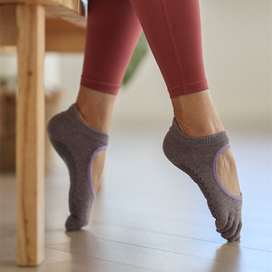 Sugaroff 普拉提袜子专业防滑女五指室内舞蹈运动裸感系列瑜伽袜