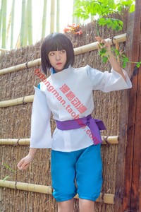 宫崎骏系列 千与千寻 白龙 cosplay定做承接各种动漫服装假发定制
