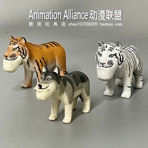 正版散货老虎动物熊猫 之穴地包汽车载塑料动物动漫模型摆件玩具