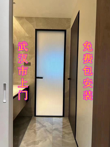 武汉市上门安装卫生间门极窄厕所门长虹玻璃门厨房门双包平开门