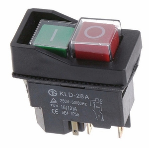 电磁开关 KLD-28 电动工具 电机 切片刨片机启动停止按钮 KLD-28A