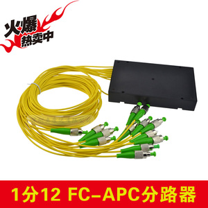 1分12 FC-APC光纤分路器 圆头1比12光分路器 分光器光分器 广电用