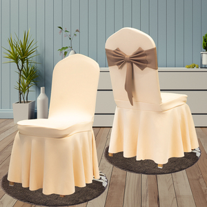 加厚空气层弹力连体椅子套罩万能通用婚庆酒店宴会饭店餐厅凳子罩