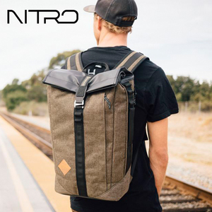 NITRO休闲双肩包手提电脑包潮流大容量多功能男士旅行防水背包