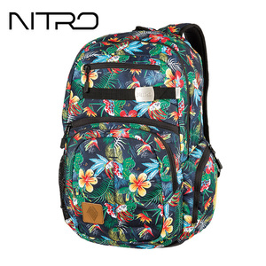 NITRO奈乔双肩包大容量新款帆布书包欧美电脑旅行背包大学生书包