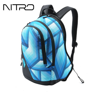 nitro奈乔 双肩包女背包韩版背包15寸电脑学生包拉链背包旅行背包